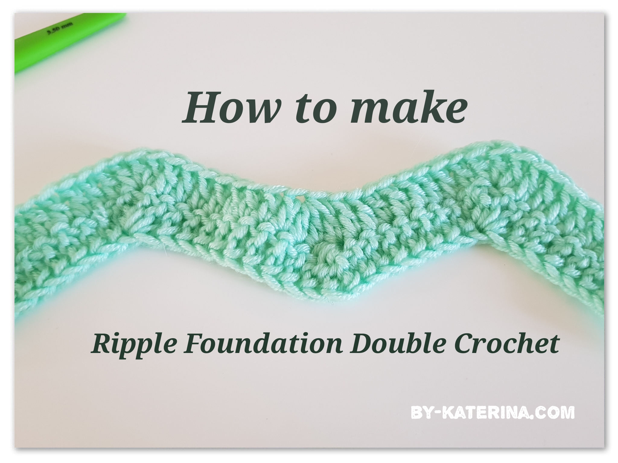 Ripple foundation double crochet
