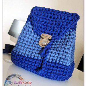 crocheted backpack