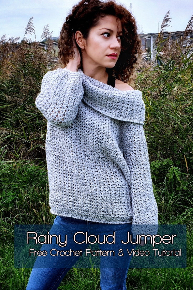 Rainy Cloud Jumper. Free Crochet Pattern & Video Titorial