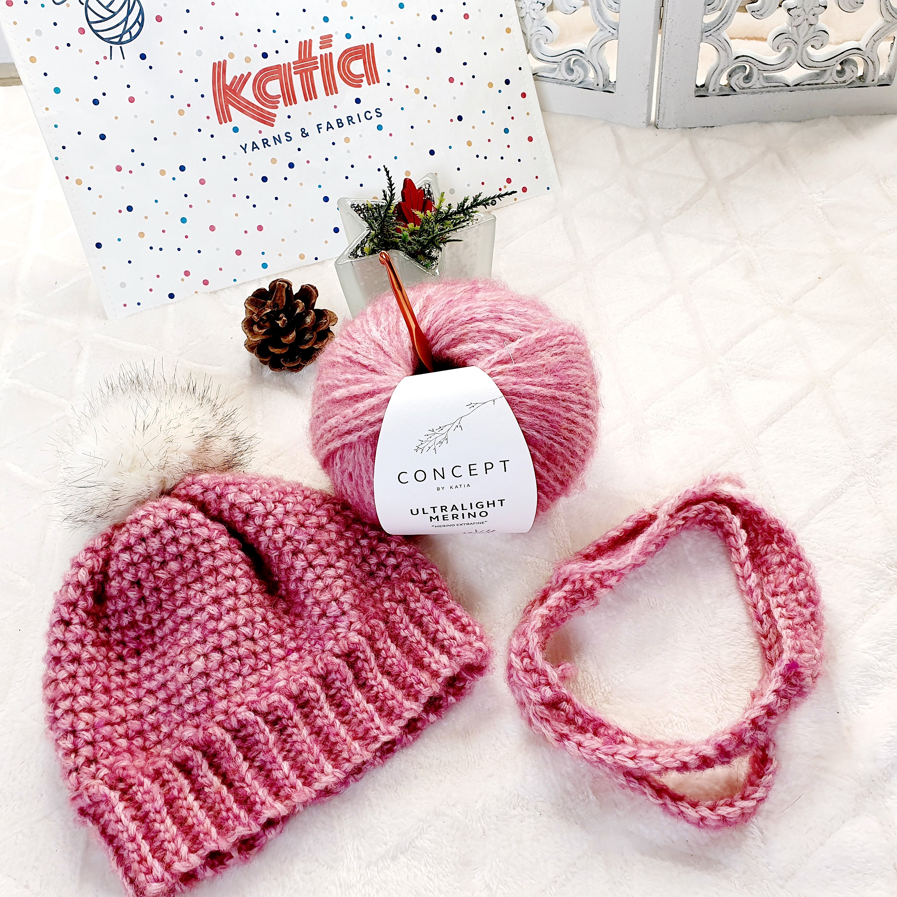 Winter Set with Beanie & Cowl Crochet Pattern