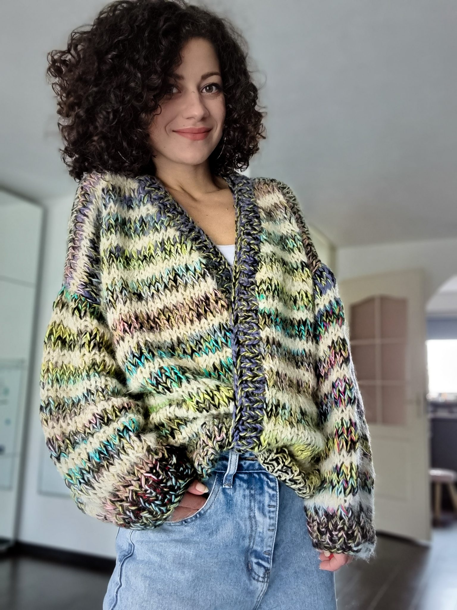 Cozy Fluffy Cardigan. Knitting Pattern – ByKaterina