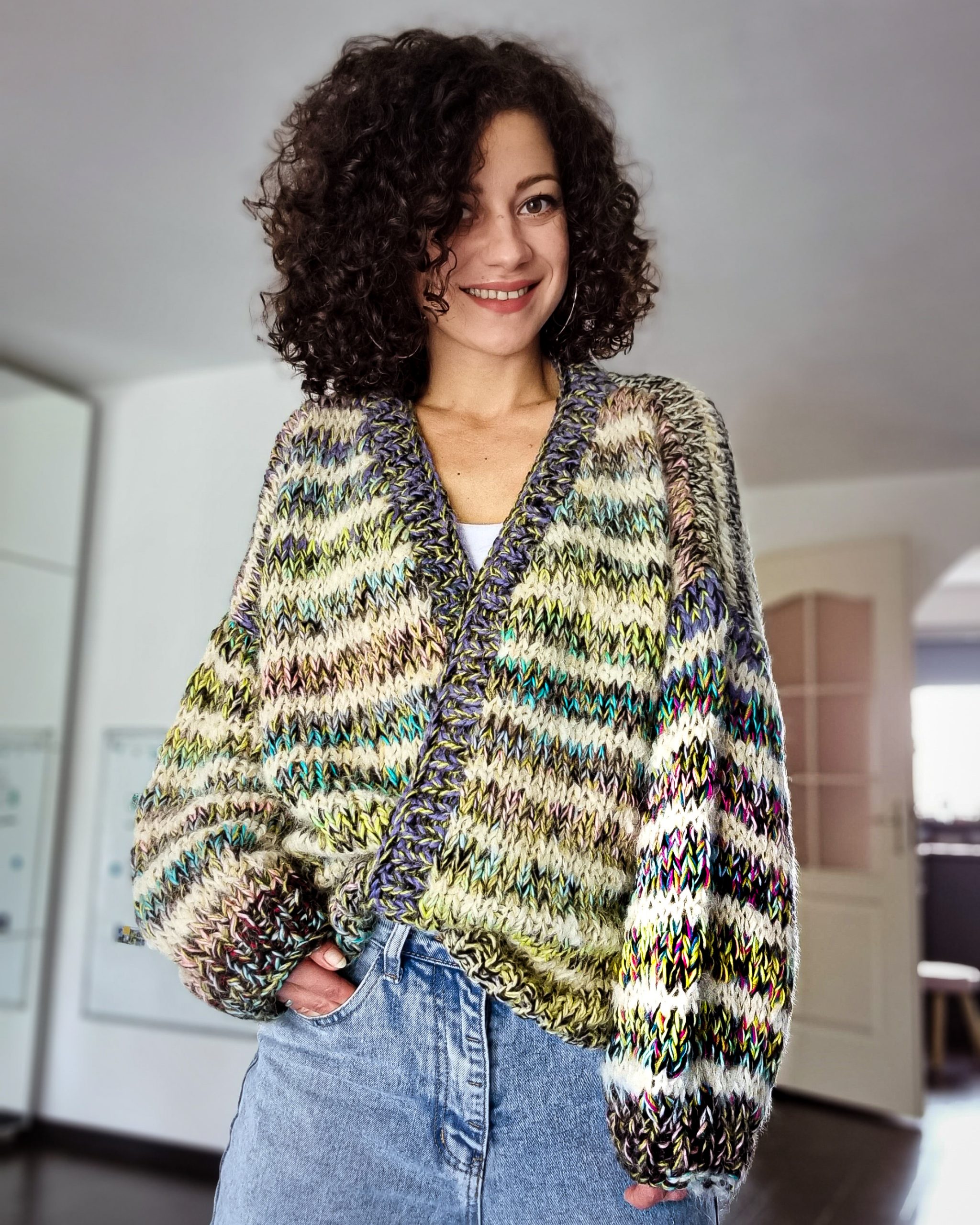 Knitting Pattern//Cozy Fluffy Cardigan – ByKaterina