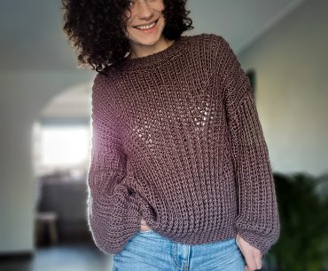 Cold Brew Sweater. Crochet Pattern