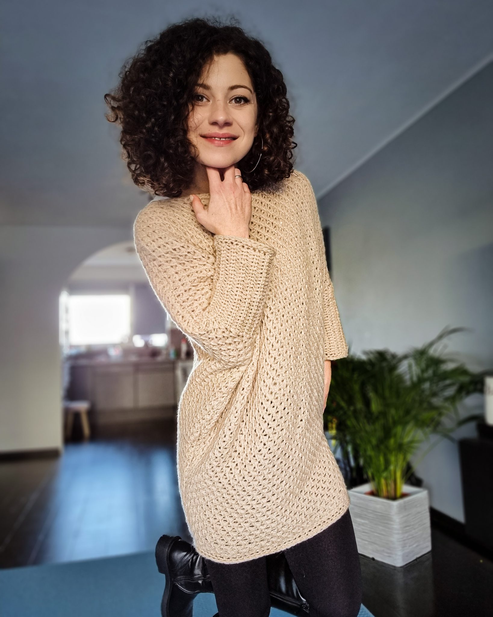 Crochet Pattern//Diamonds Sweater Dress – ByKaterina