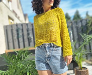 Pride Summer Sweater. Free Crochet Pattern