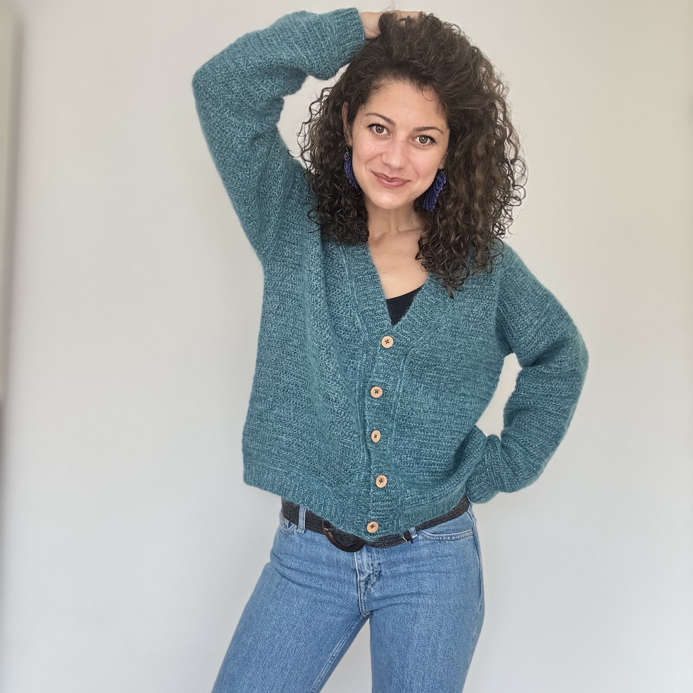 Crochet Pattern//Deep Blue Cardigan – ByKaterina